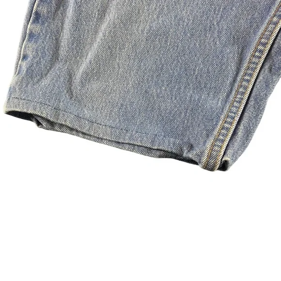 Vintage Levi’s 505 Orange Tab Medium Wash‎ Jean Shorts size 36 Distressed VTG - Picture 7 of 8